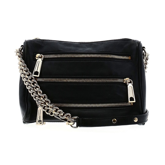 Rebecca Minkoff Handbags - Rebecca Minkoff Black Crossbody Black Purse with Silver Detailing
